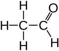 Lewis structure of acetaldehyde