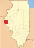 Adams County reduced to its current borders in 1829.