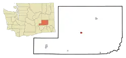 Location of Lind, Washington