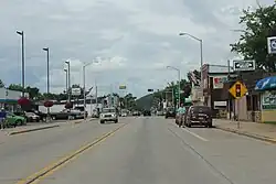 Looking north in Adams on WIS 13