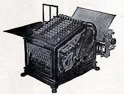 Adding machine, 1909