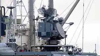 An MR360 Cross Sword Fire Control Radar (FCR) of the Admiral Tributs