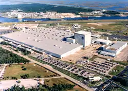 Aerial view, c. 1990