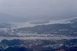 The island seen from a commercial aircraft in 2023