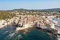 Aerial view of the old town of Saint-Tropez