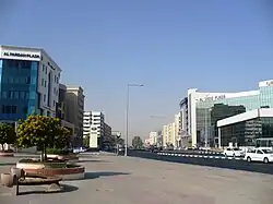 Al Fardan Plaza (left) and Al Sadd Plaza (right)