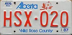 Since 1983 Rosa acicularis has been pictured on licence plates in the Canadian province of Alberta.
