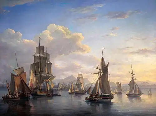 The Port of Leith by Alexander Nasmyth