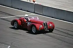 6C 2500 Super Sport Corsa, rebodied to Mille Miglia Spyder configuration by Conrad Stevenson.[48]