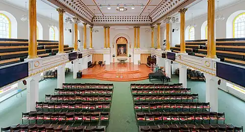 Interior of All Souls Church, Langham Place (Conservative Evangelical Anglicanism)