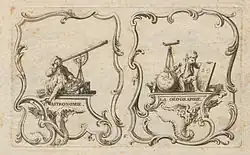 Unknown artist. Allegories of astronomy and geography. France (?), c. 1750s