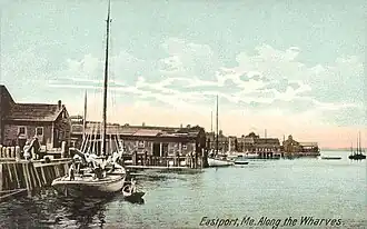 View of the waterfront in 1908