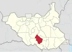 Location of Amadi State in South Sudan