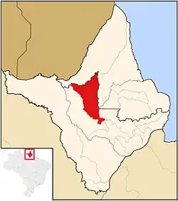 Location in Amapá state