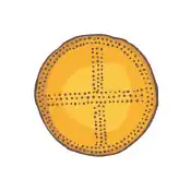 Corded Ware culture amber sun disc (illustration)