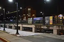 Ambler new station with elevated platforms