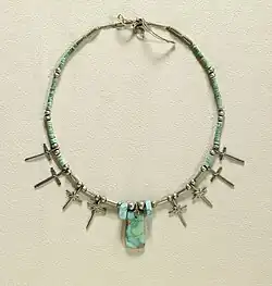 Pueblo necklace with turquoise heishe-style beads, early 20th century, Walters Art Museum
