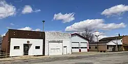 American Legion hall, fire department, and post office
