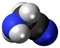 Spacefill model of aminoacetonitrile