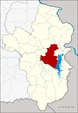 District location in Ubon Ratchathani province
