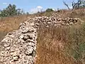Old wall near Khirbet Dhikrin