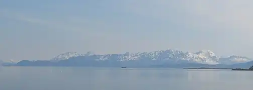 Andørja viewed from Harstad