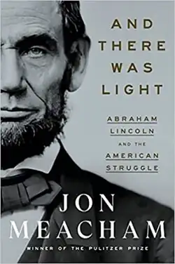 2022 Book jacket encompassing an image of Abraham Lincoln and the book's title in white.