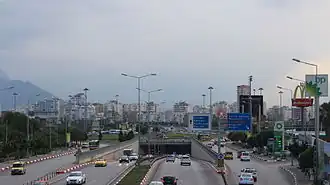 Right-hand traffic jam in Antalya, Turkey