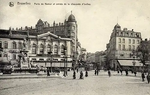 The Namur Gate and the Chaussée d'Ixelles/Elsensesteenweg, c. 1900