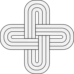 Ìbọ̀, (Solomon's knot), a quasi-heraldic symbol of Yoruba royalty
