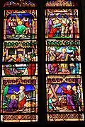Stained glass window in the Church of Saint-Just