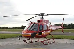 Rescue helicopter for both SAMU and the Firefighters Corps