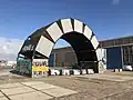 Arch built of containers