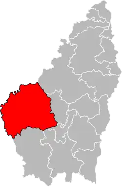 Situation of the canton of Haute-Ardèche in the department of Ardèche