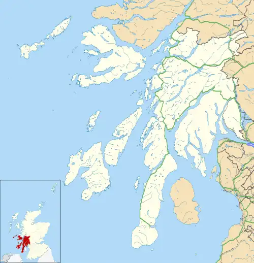 Torosay transmitting station is located in Argyll and Bute
