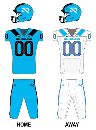 Arlington Renegades uniforms