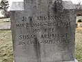 Armbrust family grave marker, 1905