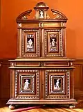 Double cabinet with enamel decoration 1.