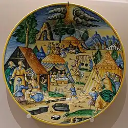 The manna in the desert, attributed to Antoine Conrade or Nicolas Estienne