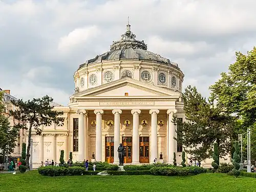 Romanian Athenaeum on Calea Victoriei, Bucharest, by Albert Galleron, 1886–1895[86]