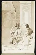 Deux peintres dessinant, dans la tour de César, à Provins, 1822, Louvre Museum.