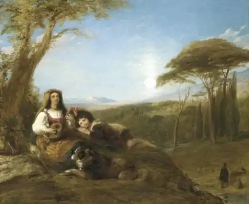 Ave Maria Scene Near Tivoli by William Collins