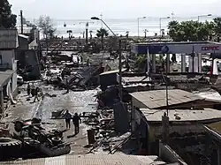 Damaged and collapsed buildings