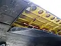 Split flap on a World War II bomber
