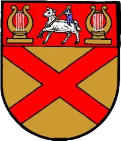 The crest of Ayrshire between 1890 and 1931, similar to the Ayr United crest.