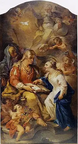 Education of Mary by her mother Saint Anne, 1750