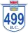Highway 499 marker