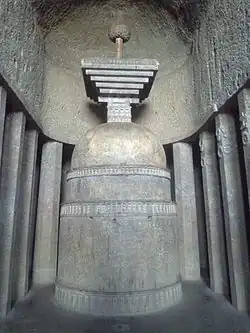 The stupa in the chaitya