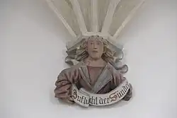 Gothic corbel in the Mariä Himmelfahrt (Bad Tölz, Germany)