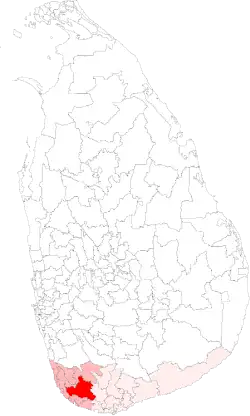 Location of Baddegama
